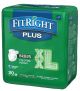 Medline FitRight Plus Adult Incontinence Briefs with Tabs, Heavy Absorbency FITPLUSMDZ