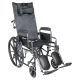 Drive Medical Silver Sport Reclining Manual Wheelchair