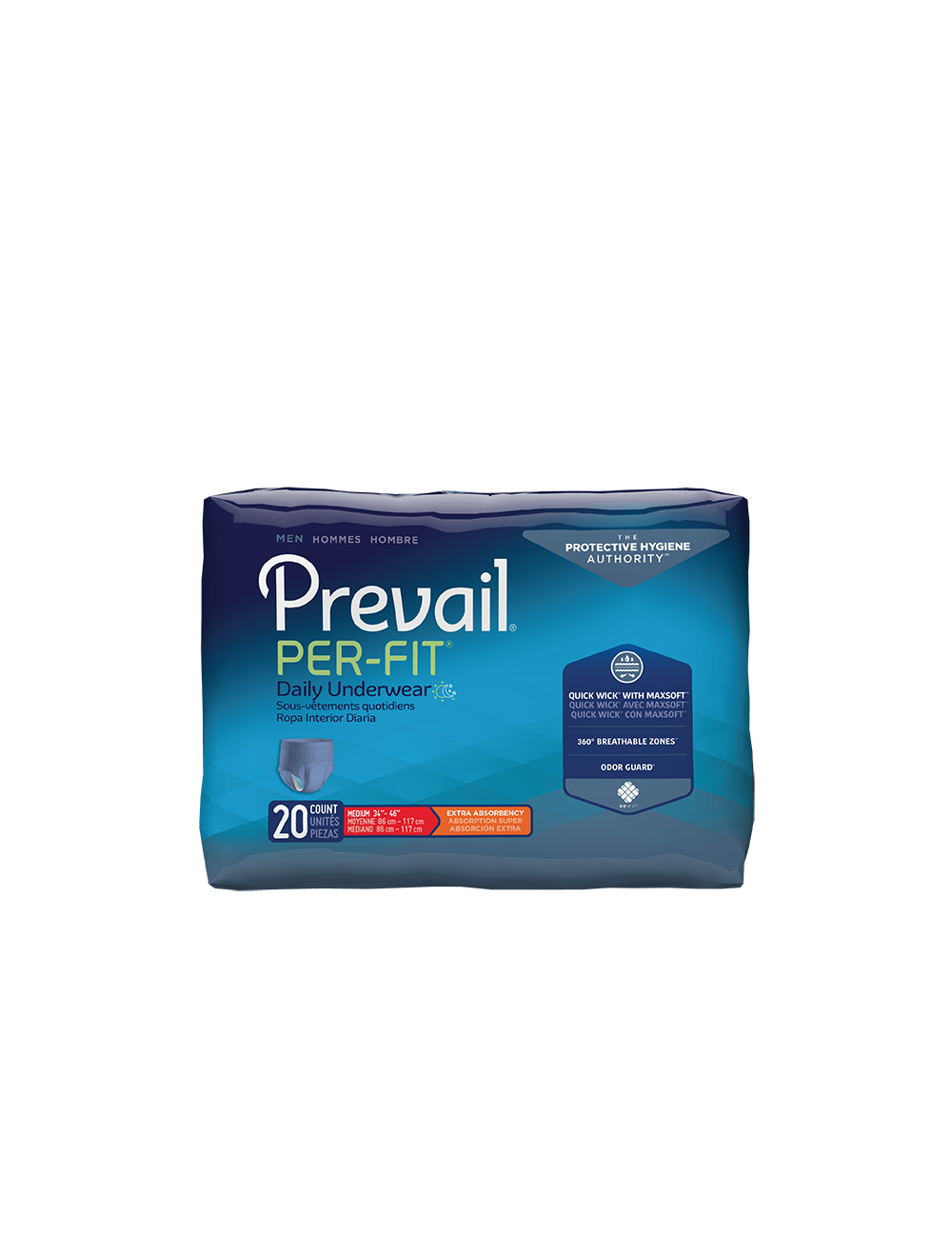 California Medical Supply Company Prevail Per-Fit Men Daily Underwear AAA  Medical Supply In San Diego