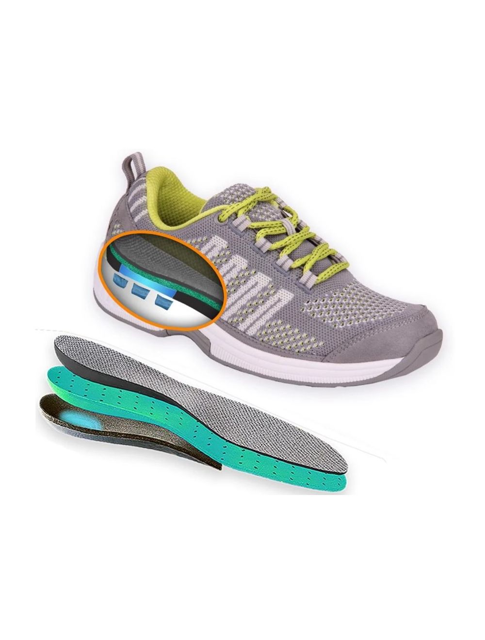 Orthofeet women's plantar fasciitis orthopedic diabetic walking athletic shoes coral sneakers hotsell